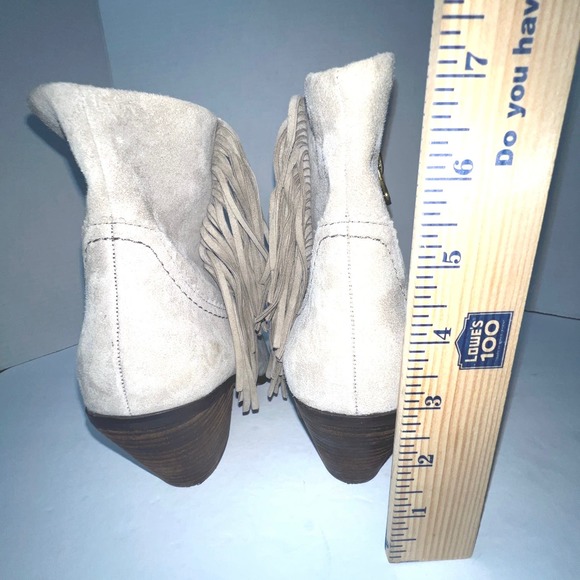 Sam Edelman Women's Suede Leather Louie Fringe Ankle Bootie Boots Size 8.5  NWT - Picture 12 of 15